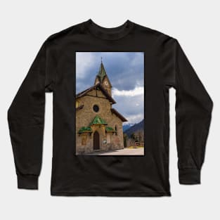 Church in Mione, North East Italy Long Sleeve T-Shirt